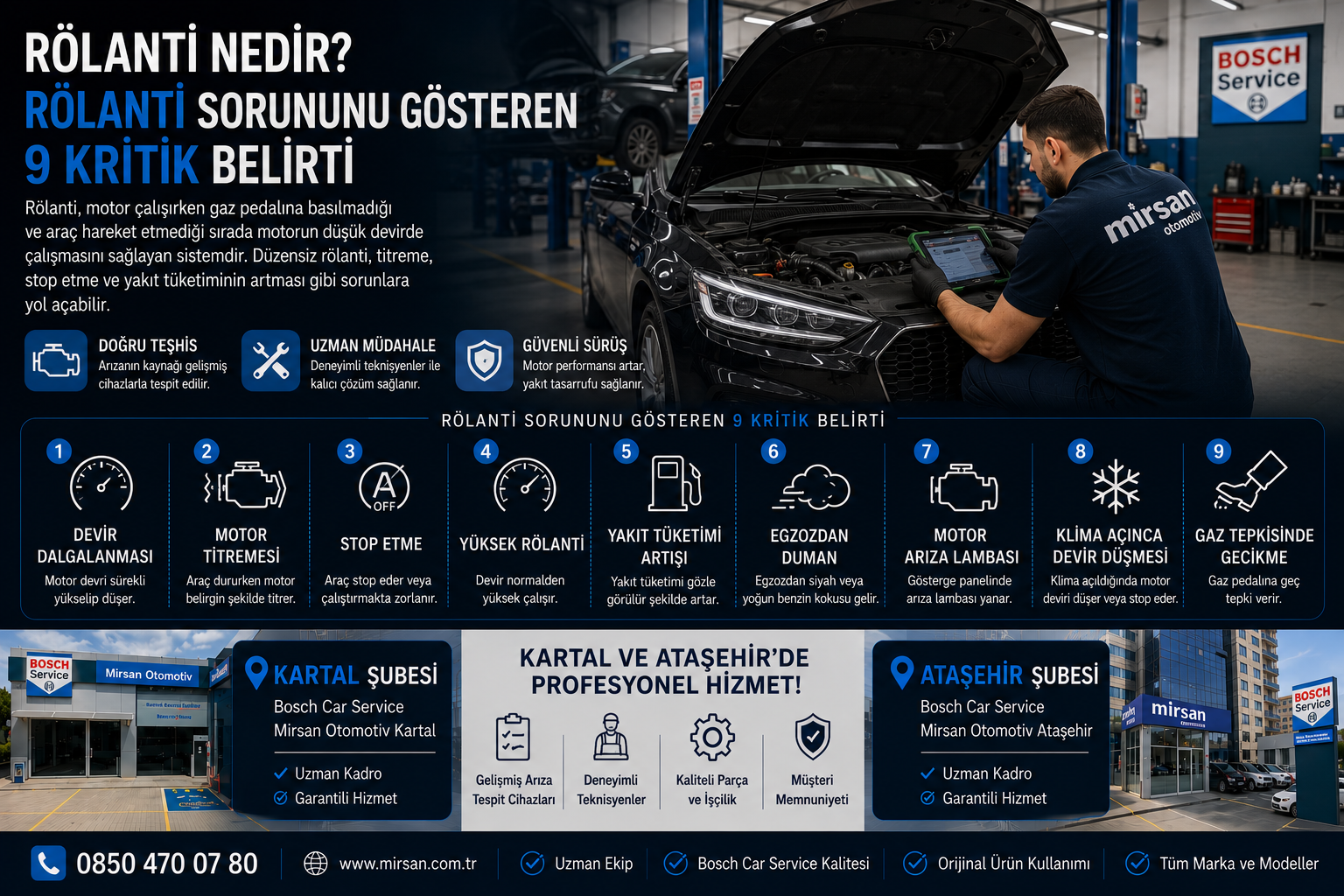 Rölanti Nedir? Rölanti Sorununu Gösteren 9 Kritik Belirti