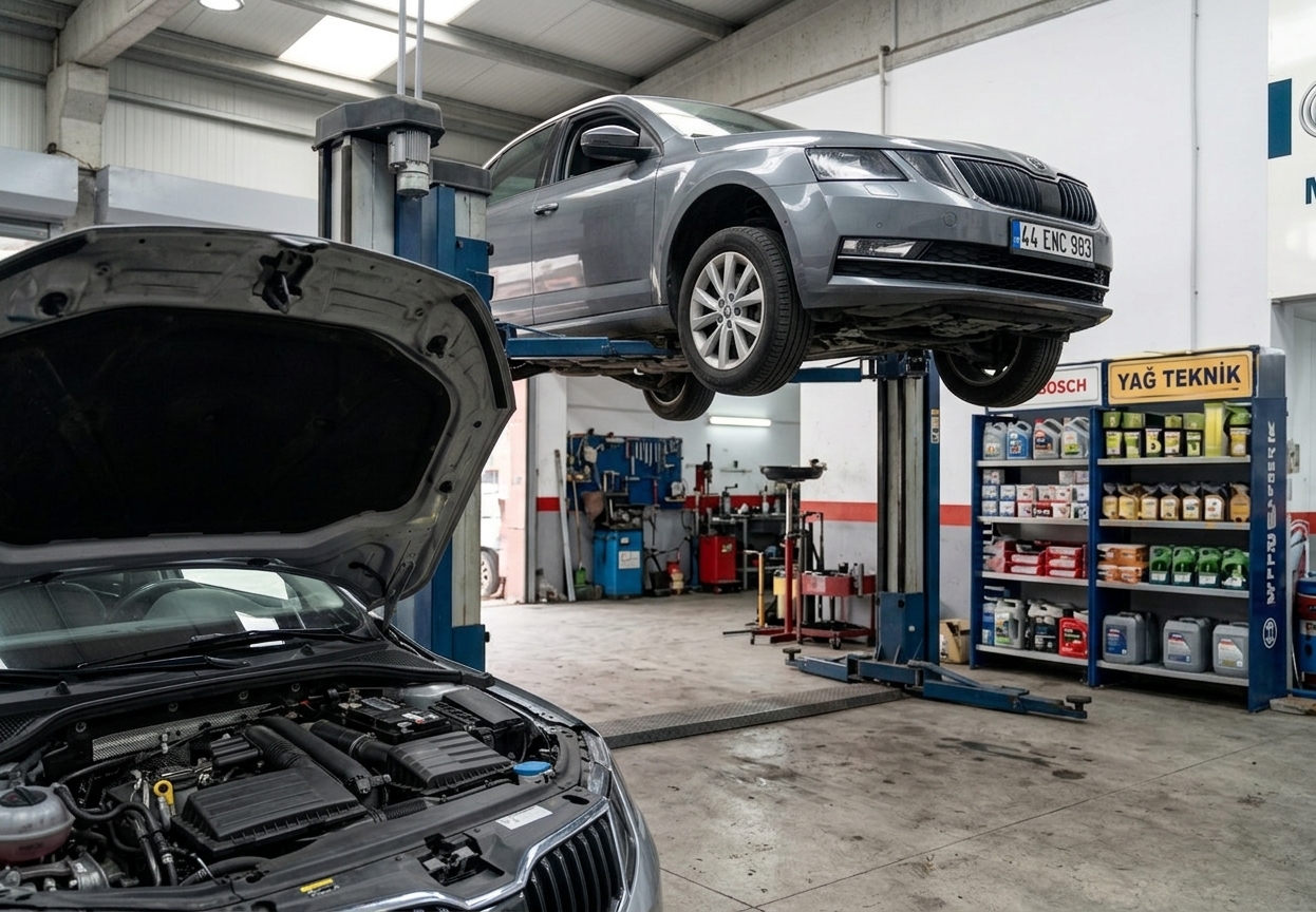 Kartal oto servis hizmetinde aracın bakım ve onarım işlemlerinin yapılması